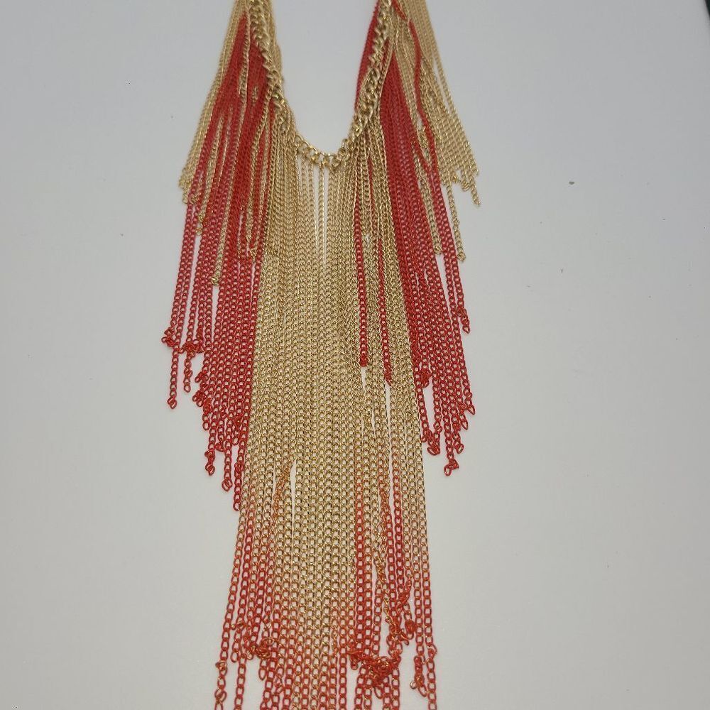 Gennaro Boho Bib Fringe Necklace - Picture 3 of 9